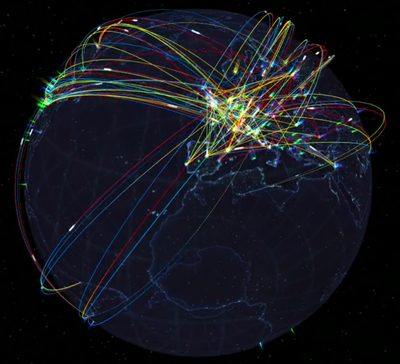 Schematic of the Worldwide LHC Computing GRID